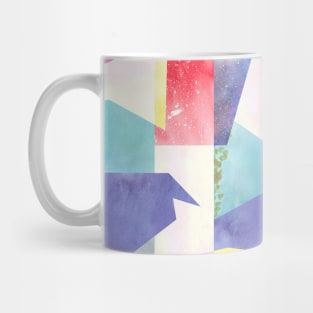 Pocket - COLLAGE TEXTURE SHAPES COLORFUL Mug